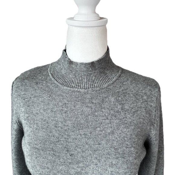 Buffalo David Bitton Mock Neck Sweater with Ruffle Trim size L - Picture 4 of 10
